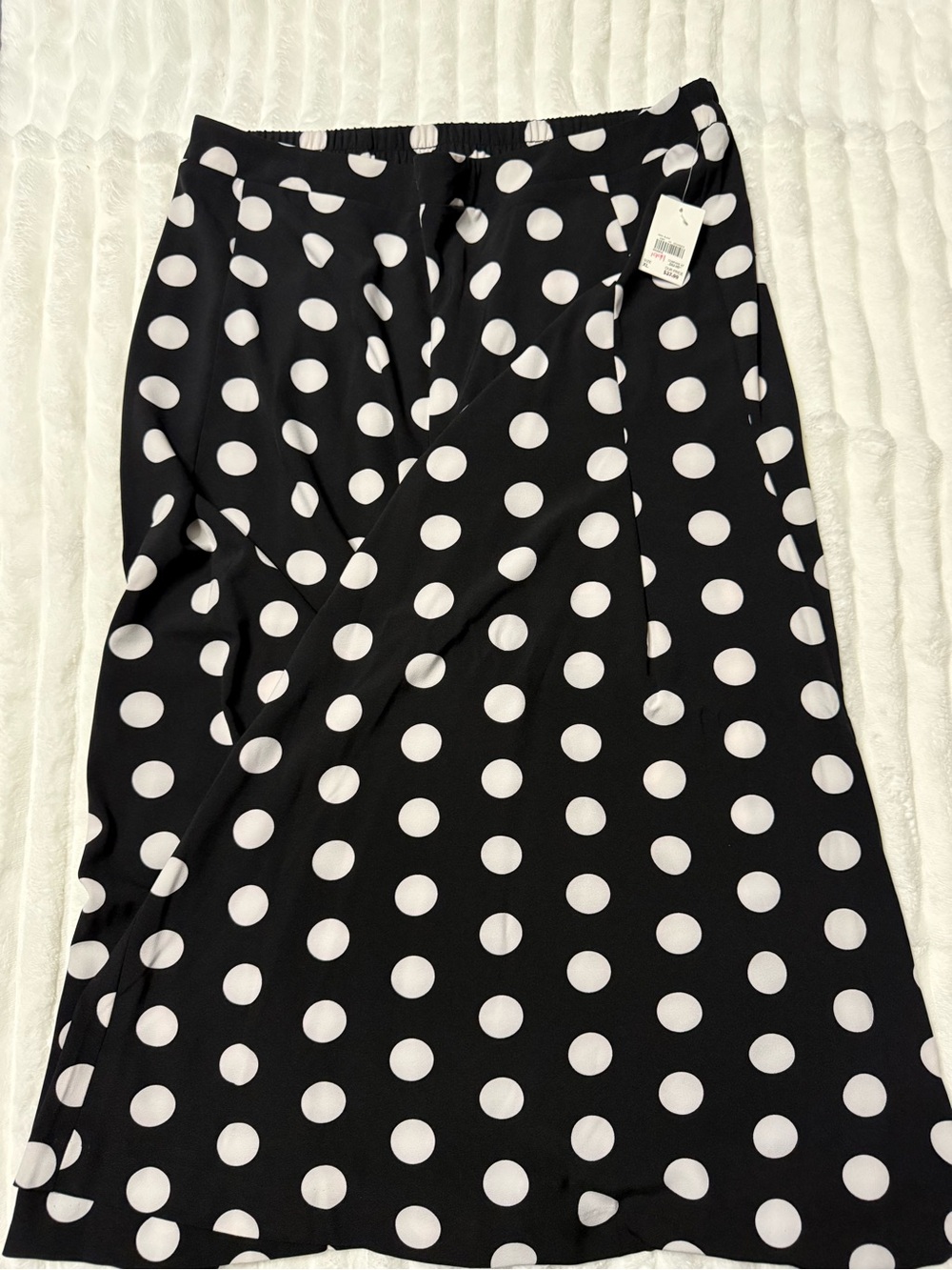 Cato Black and White Polka Dot Wide-Leg Pants-Lot of 2